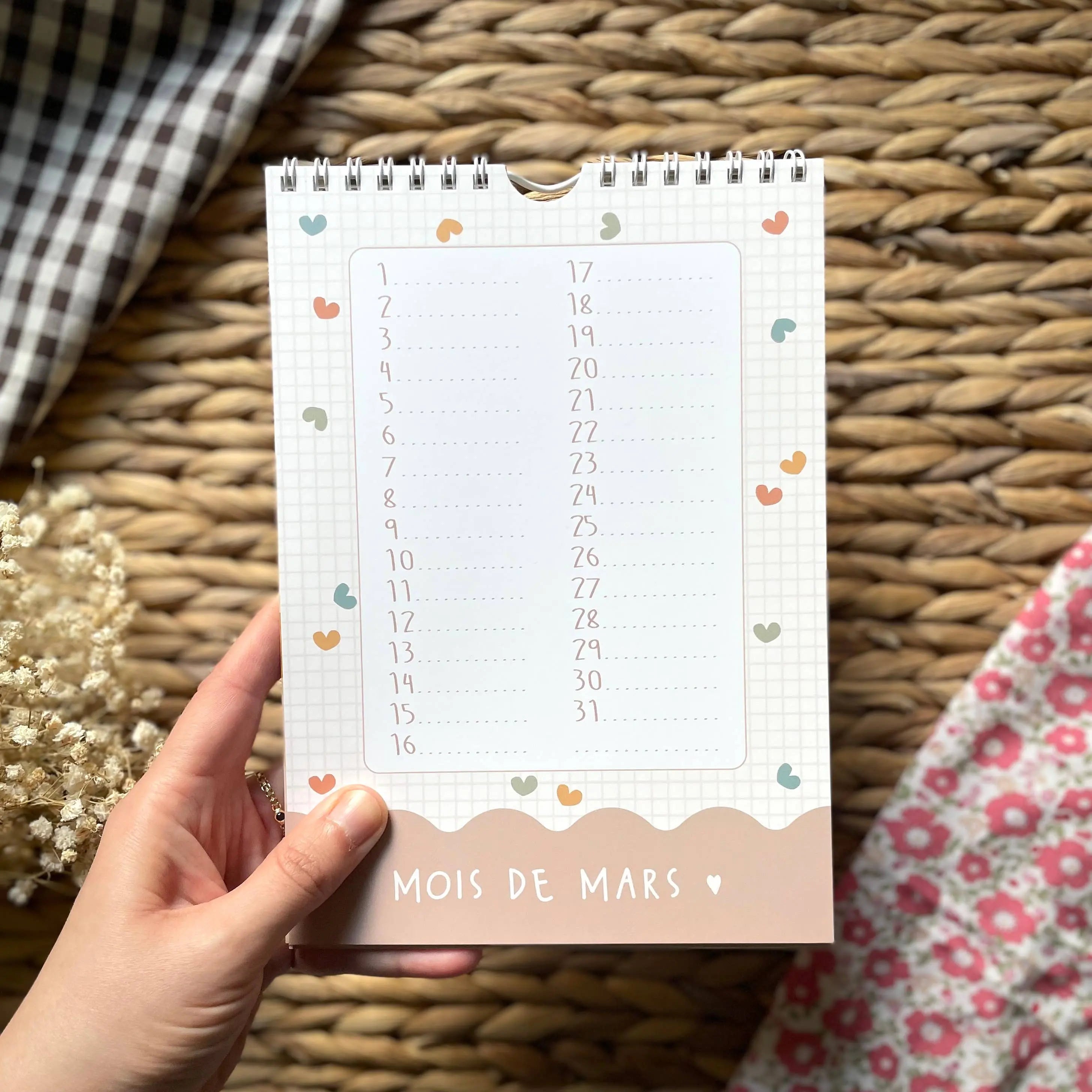 Calendrier Anniversaires Liberty | Papier Poetic Papier Poetic Merci Léonie