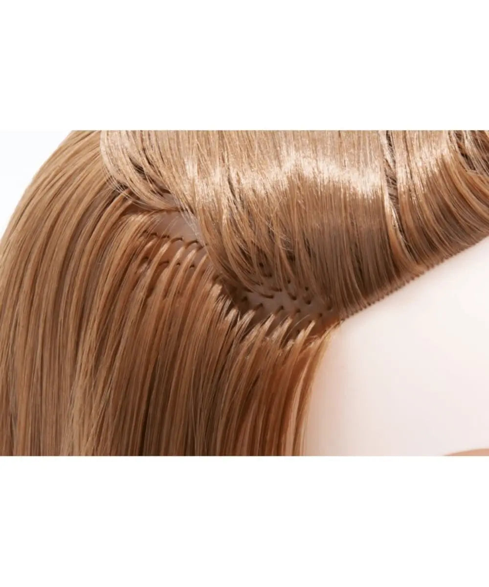 Détails de l'implantation des cheveux de la tête à coiffer de Buki