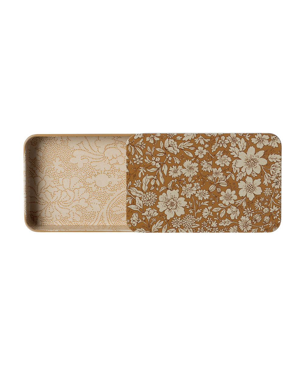 Intérieur fleuri de la boîte coulissante Blossom ocre Maileg