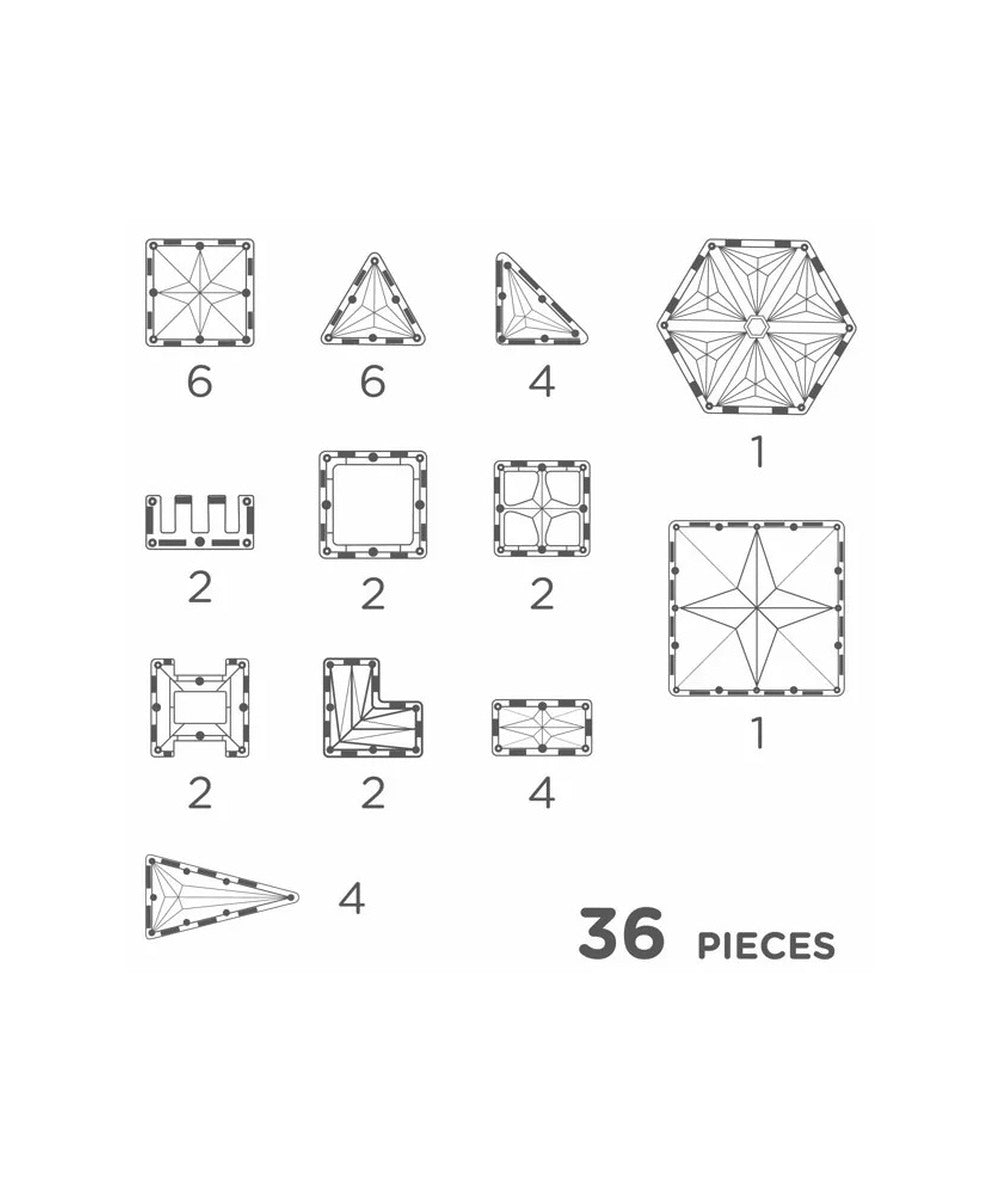 Coffret de construction Petite Pastel 36 pièces sur fond blanc, vue 4