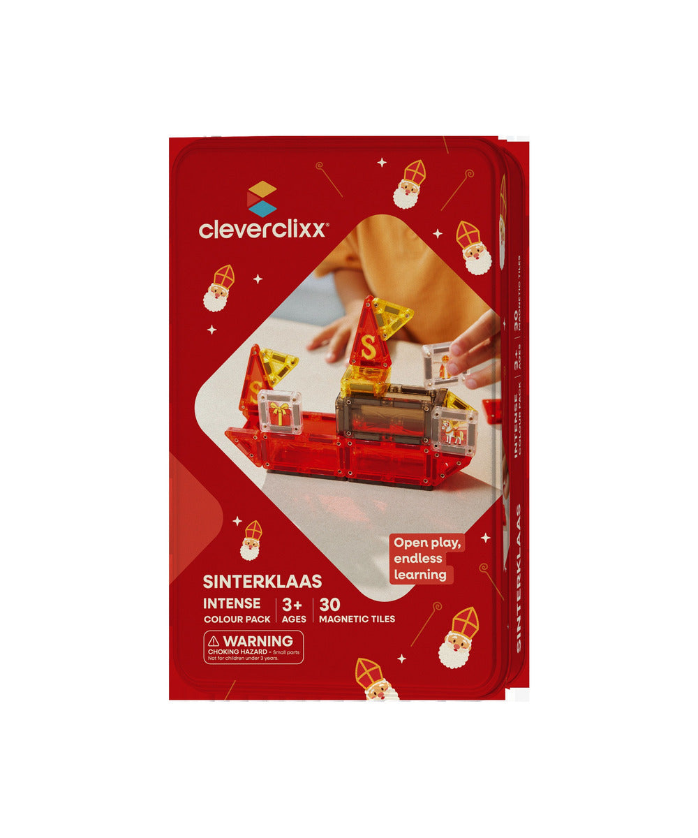 Mini tuiles magnétiques Sinterklaas 30 pièces sur fond blanc, vue 1