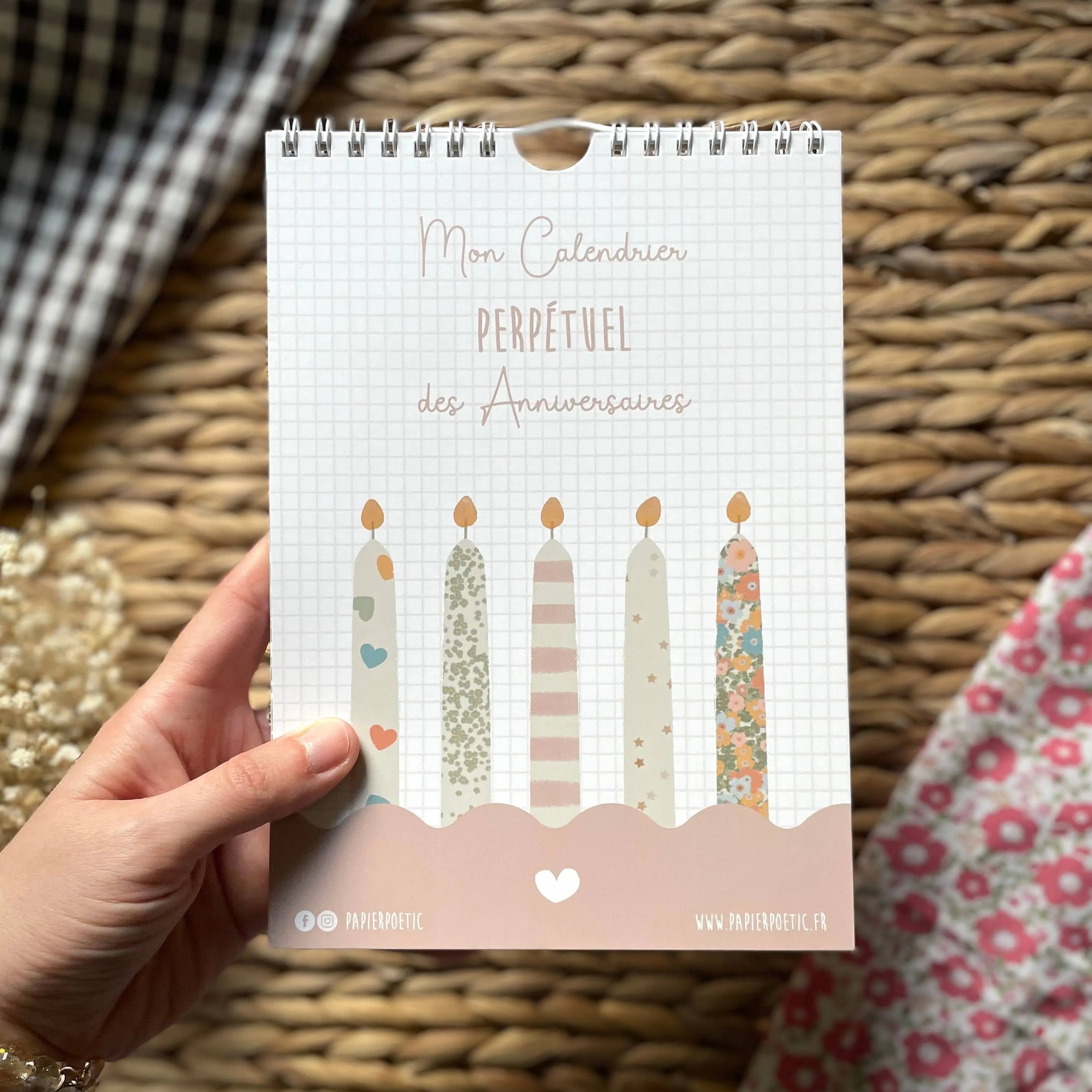 Calendrier Anniversaires Liberty | Papier Poetic Papier Poetic Merci Léonie