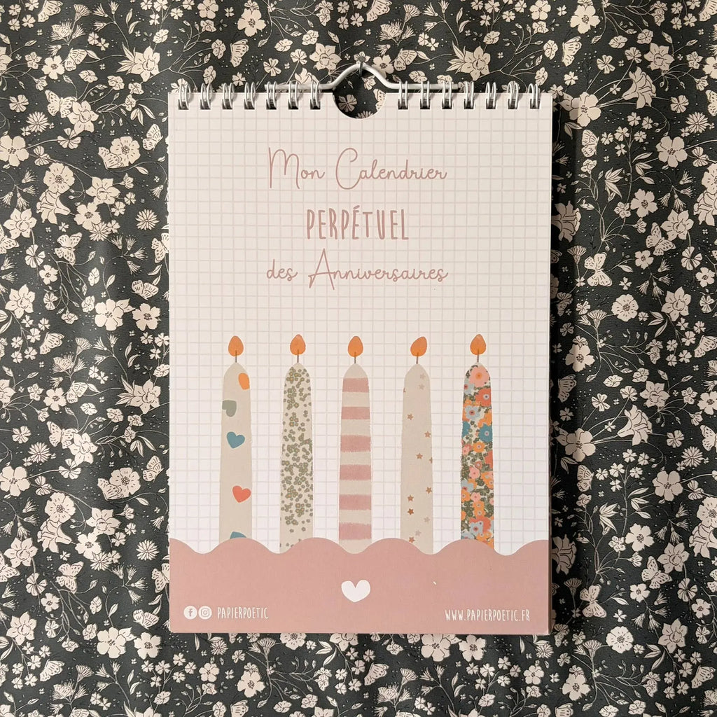 Calendrier Anniversaires Liberty | Papier Poetic Papier Poetic Merci Léonie