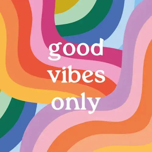 Zoom sur les couleurs du Carreau décoratif en céramique Good Vibes Only