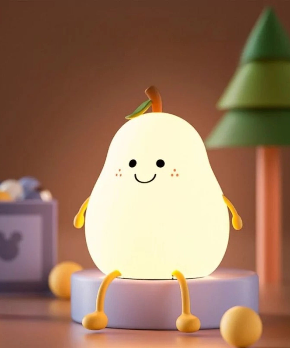 Veilleuse LED Poire blanche en situation, vue 4