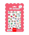 70 tatouages pailletés Best Friends de la marque La Petite Épicerie, sur fond blanc