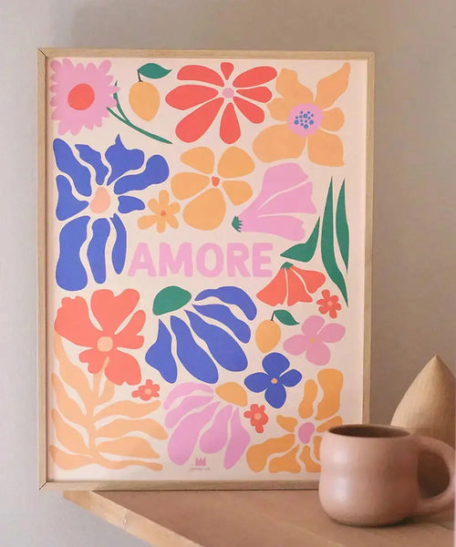 Affiche Amore Summer de Ma Petite Vie en situation dans un salon