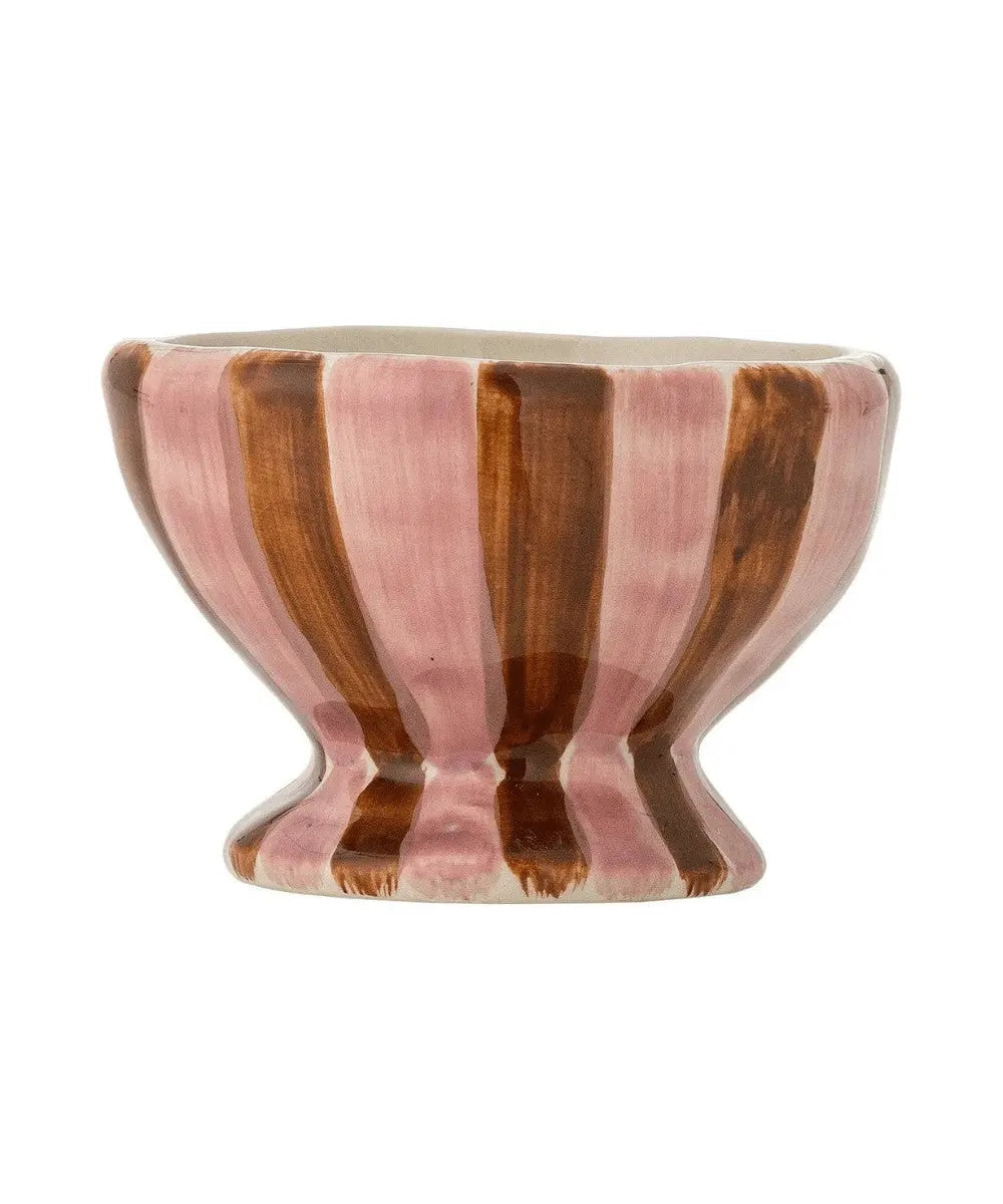 Bol sur pied Nini Rayures de la marque de décoration scandinave Bloomingville