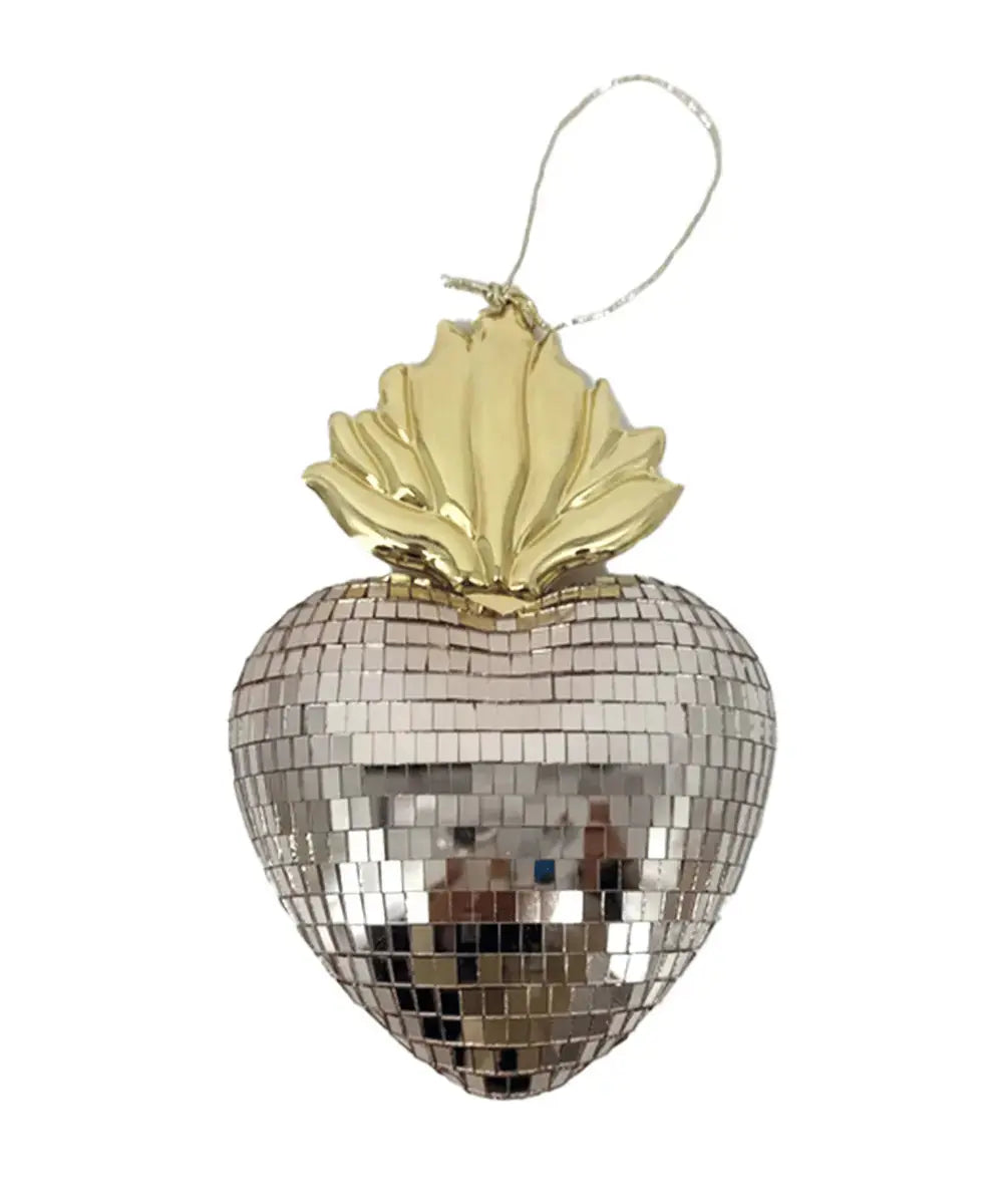 Décoration à suspendre Ex-Voto Coeur disco Rose de la marque de décoration Opjet