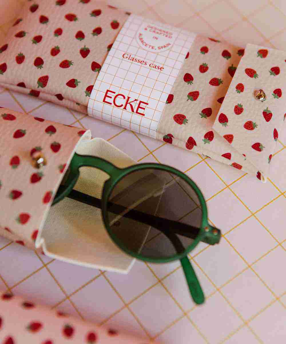 Etui à lunettes Fraise Rose de la marque Ecke