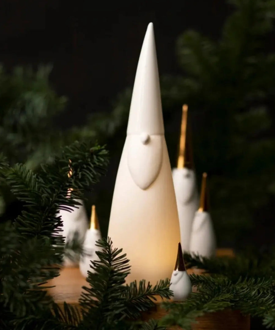 Pere noel lumineux led en porcelaine rader histoires de porcelaine pour decoration de noel.