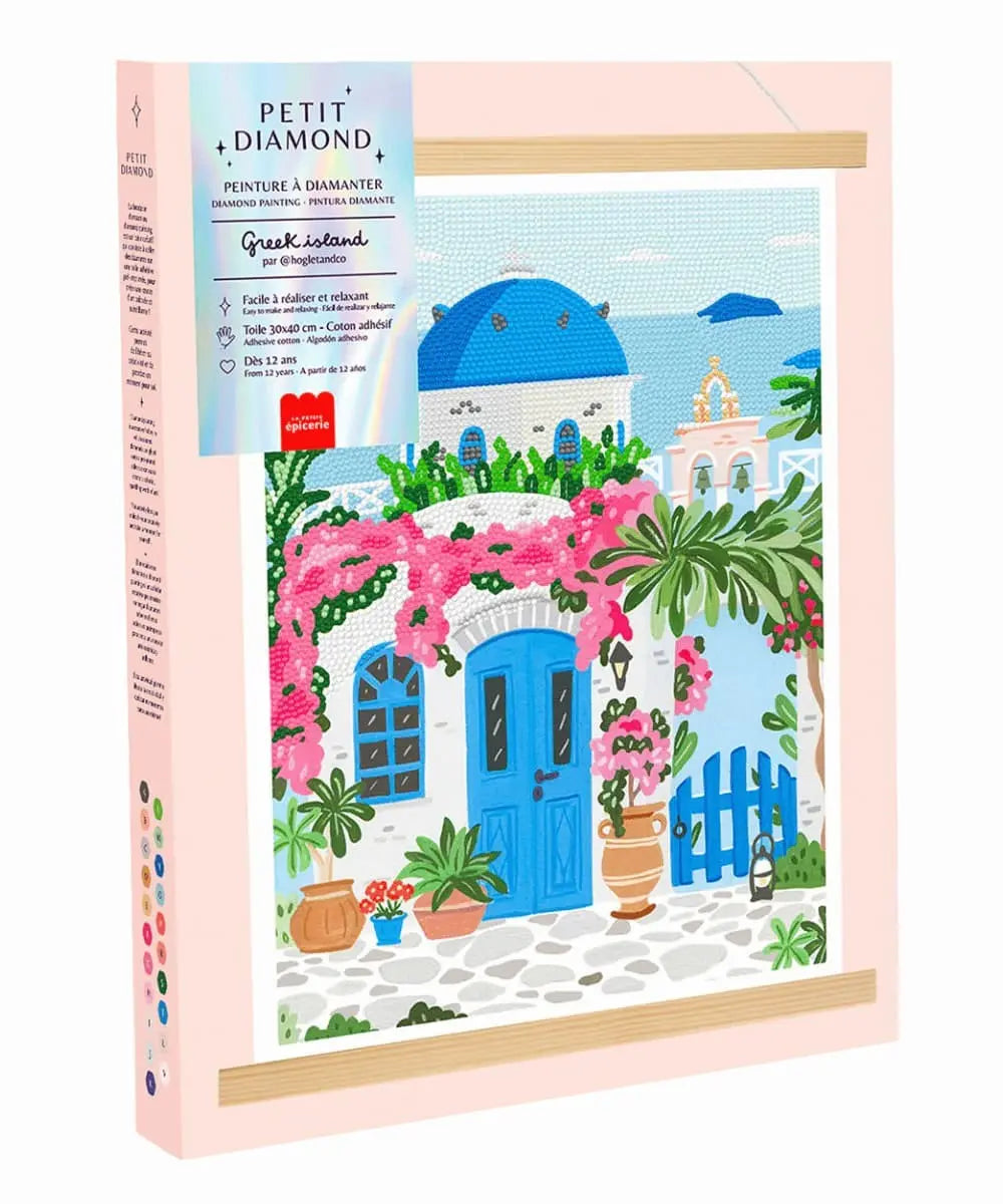 Kit Petit Diamond Painting Greek Island de la marque La Petite Épicerie