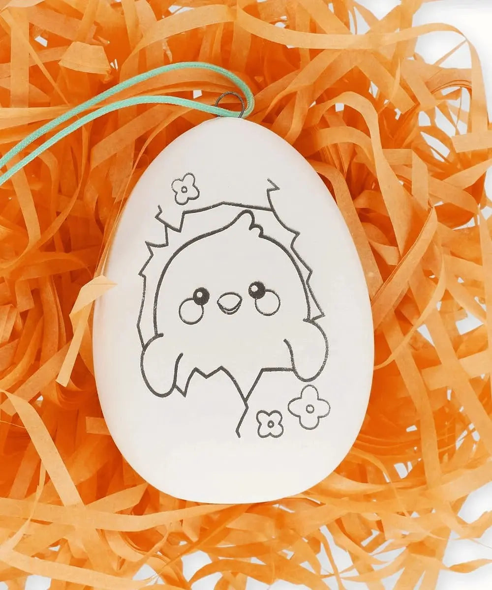 Photo zoomée de l'oeuf contenu du Kit de décoration de Legami