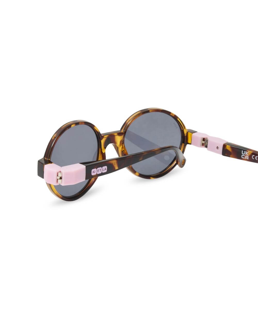 Lunettes Pop Ekail / Verveine de la marque KI ET LA, sur fond blanc