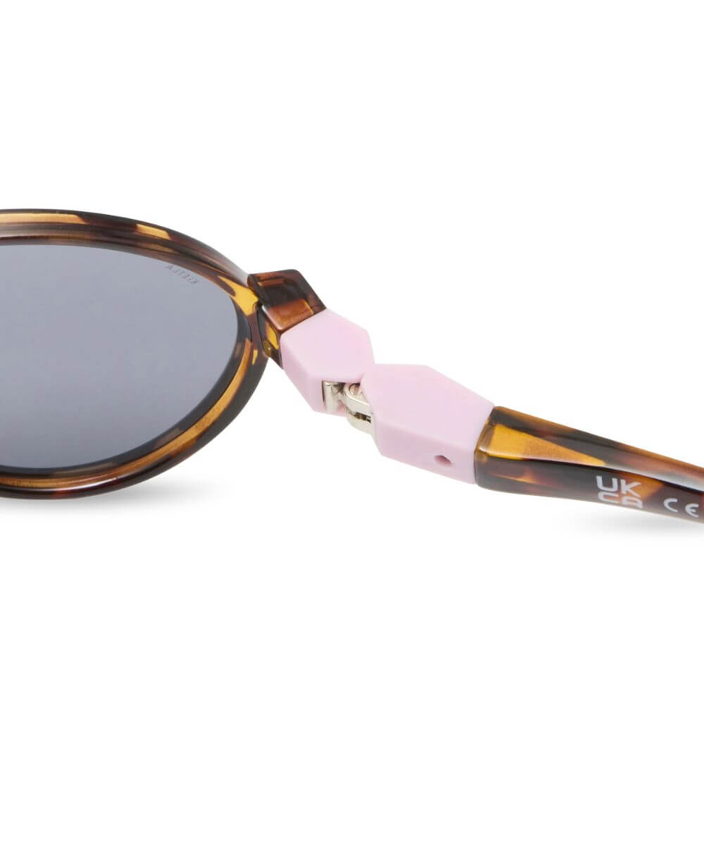 Détails des Lunettes Pop Ekail / Verveine de la marque KI ET LA, sur fond blanc