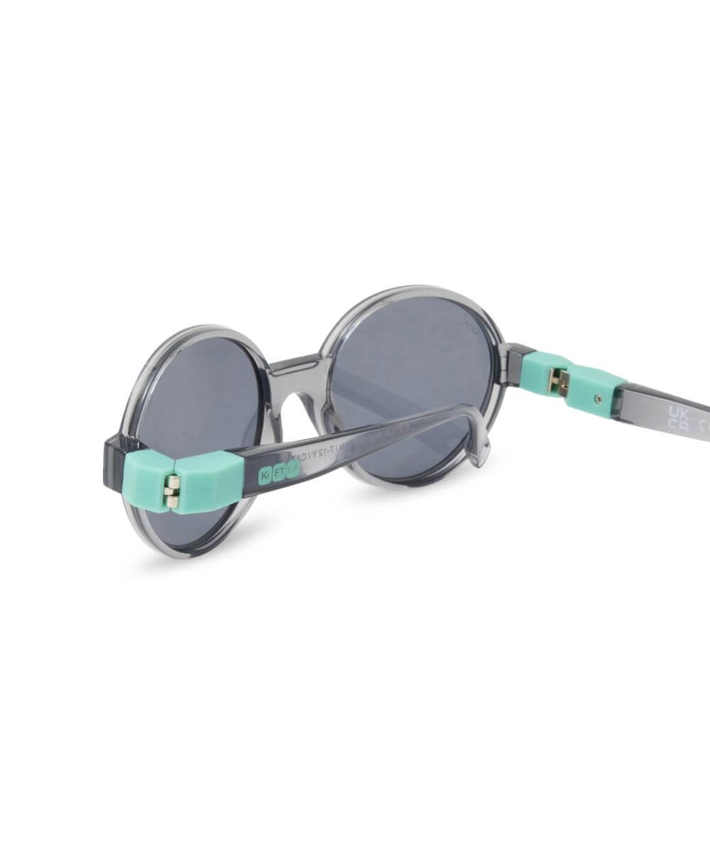 Lunettes Pop Noir / Bleu Lagon de la marque KI ET LA, sur fond blanc