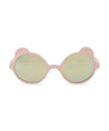 Lunettes Ourson Couleur Rose Pêche de la marque KI ET LA, sur fond blanc