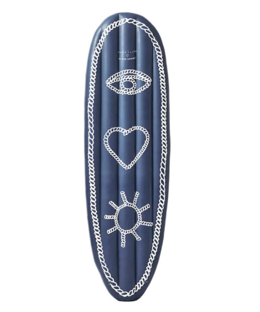 Matelas Gonflable Surf "I Love Sun" de la marque SunnyLife, sur fond blanc