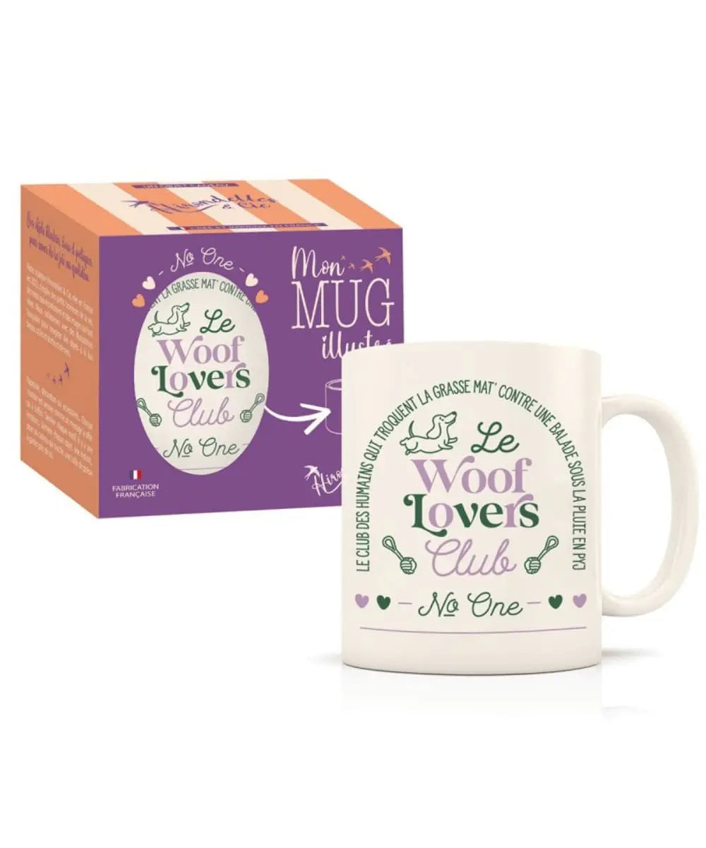 Mug en Céramique Woof Lovers Club fabriqué en France