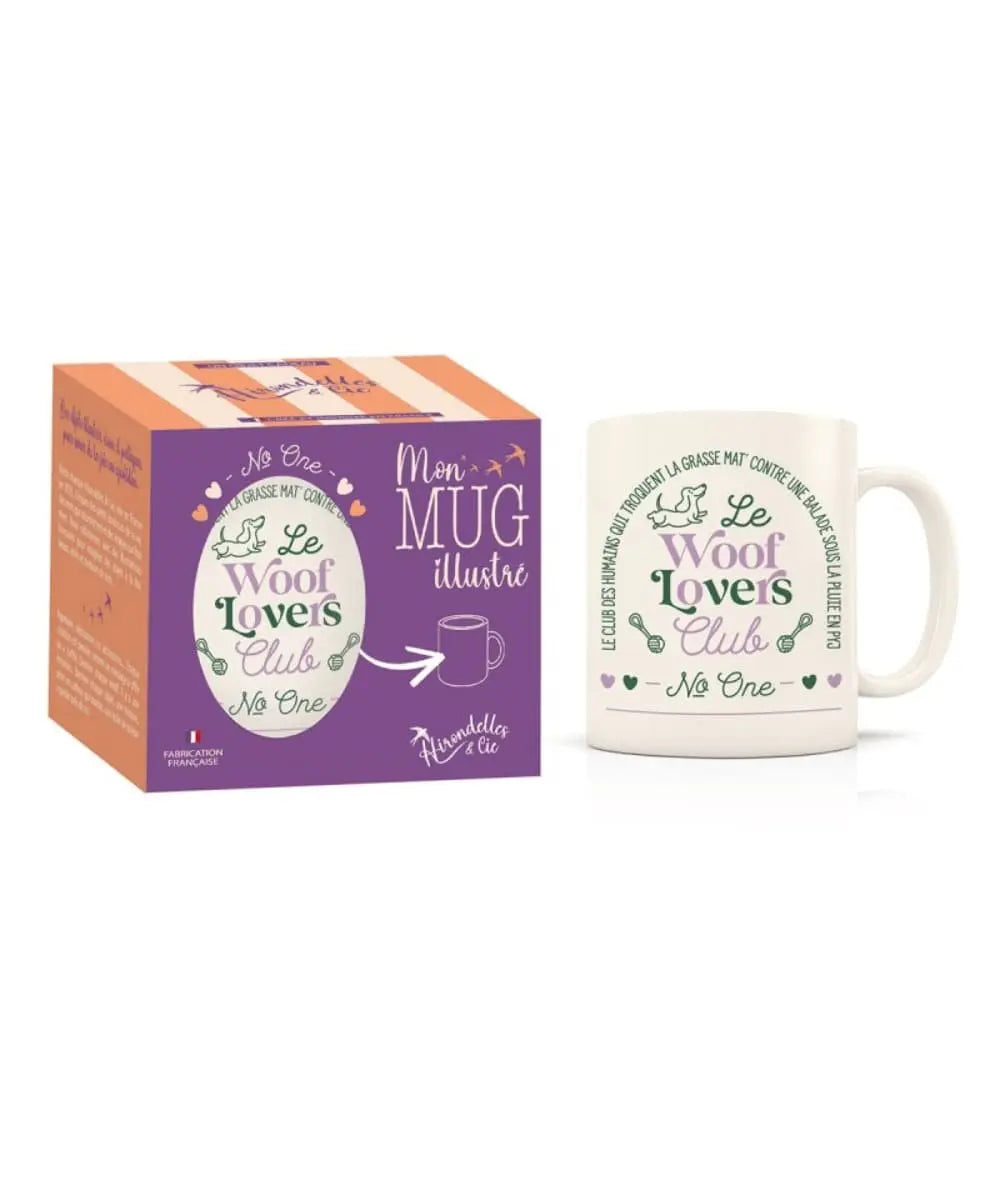 Photo de la boîte cadeau du mug Woof Lovers Club