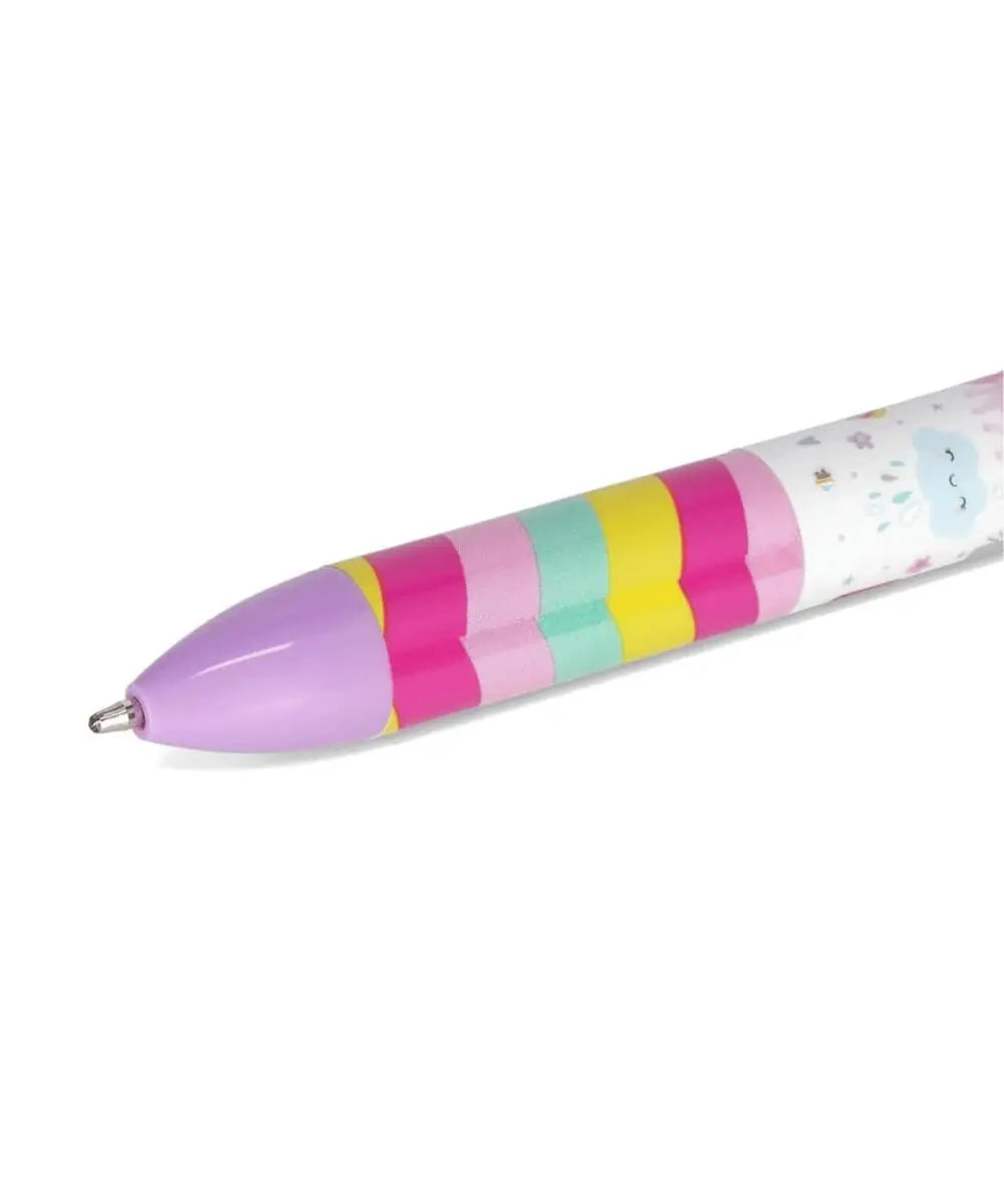 Photo de la mine du stylo à bille à deux couleurs Click & Clack Licorne de Legami