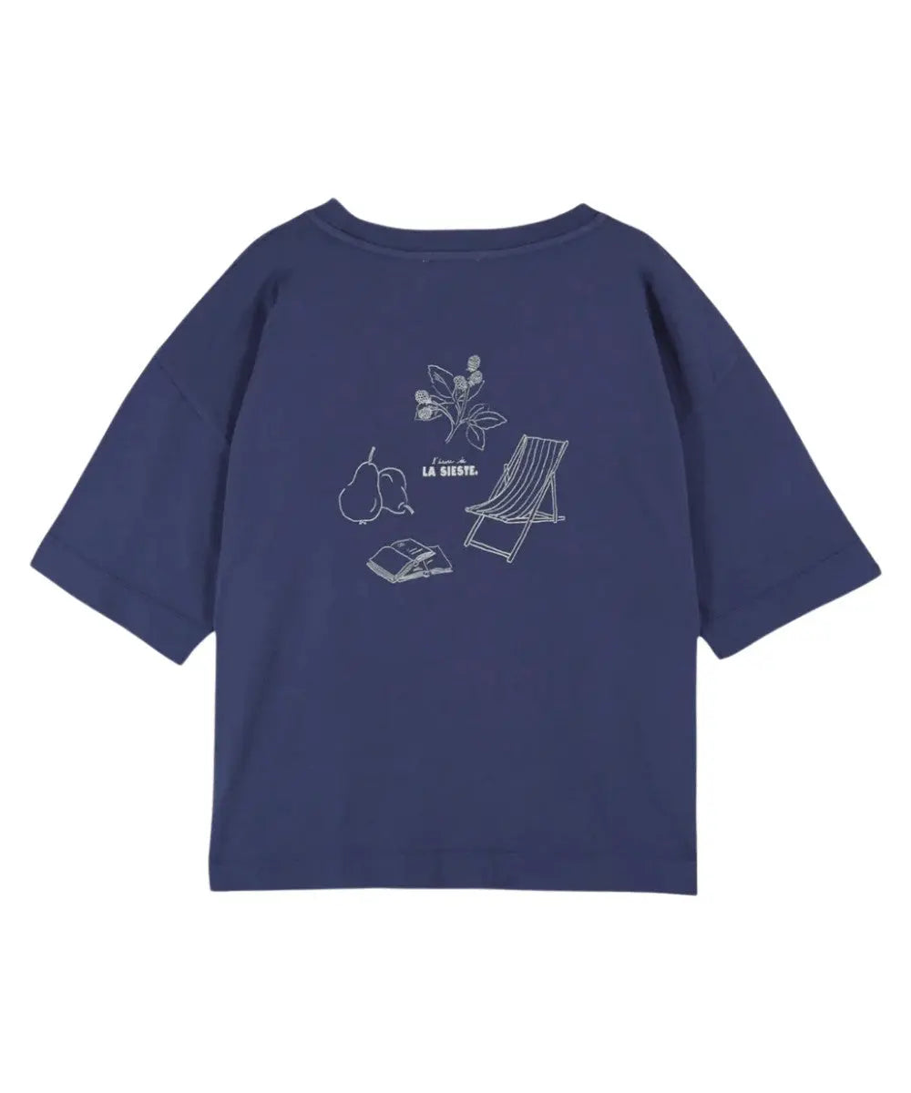 Le t-shirt Oversize "L'heure de la sieste" est réalisé dans un coton biologique très doux