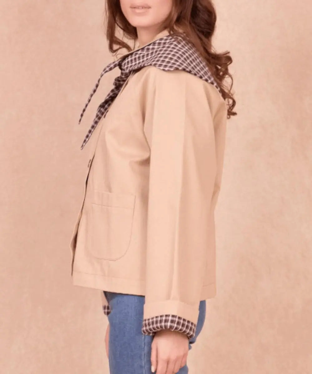 Photo de profil de la veste courte Gaiana Beige