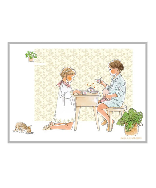 Poster le sucrier par by bm avec illustration poetique et gourmande pour enfant.