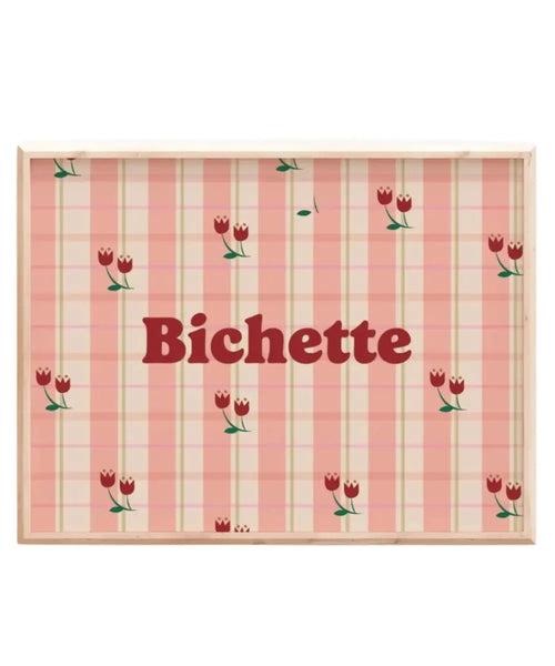 Affiche Bichette 30 x 40 cm de la marque Ma Petite Vie sur un fond blanc