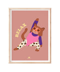 Affiche Relax Chat Aerobic | Ma petite vie