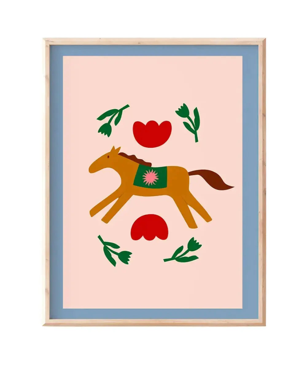 Affiche Cheval Nomade format 30 x 40 cm de la marque Ma Petite Vie