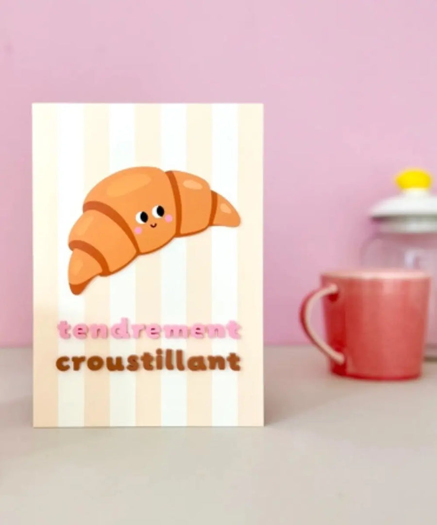 Affiche en plexiglas Croissant format A5 en situation