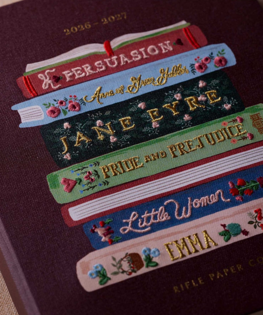Couverture brodée de l'agenda Ladies Night Book Club