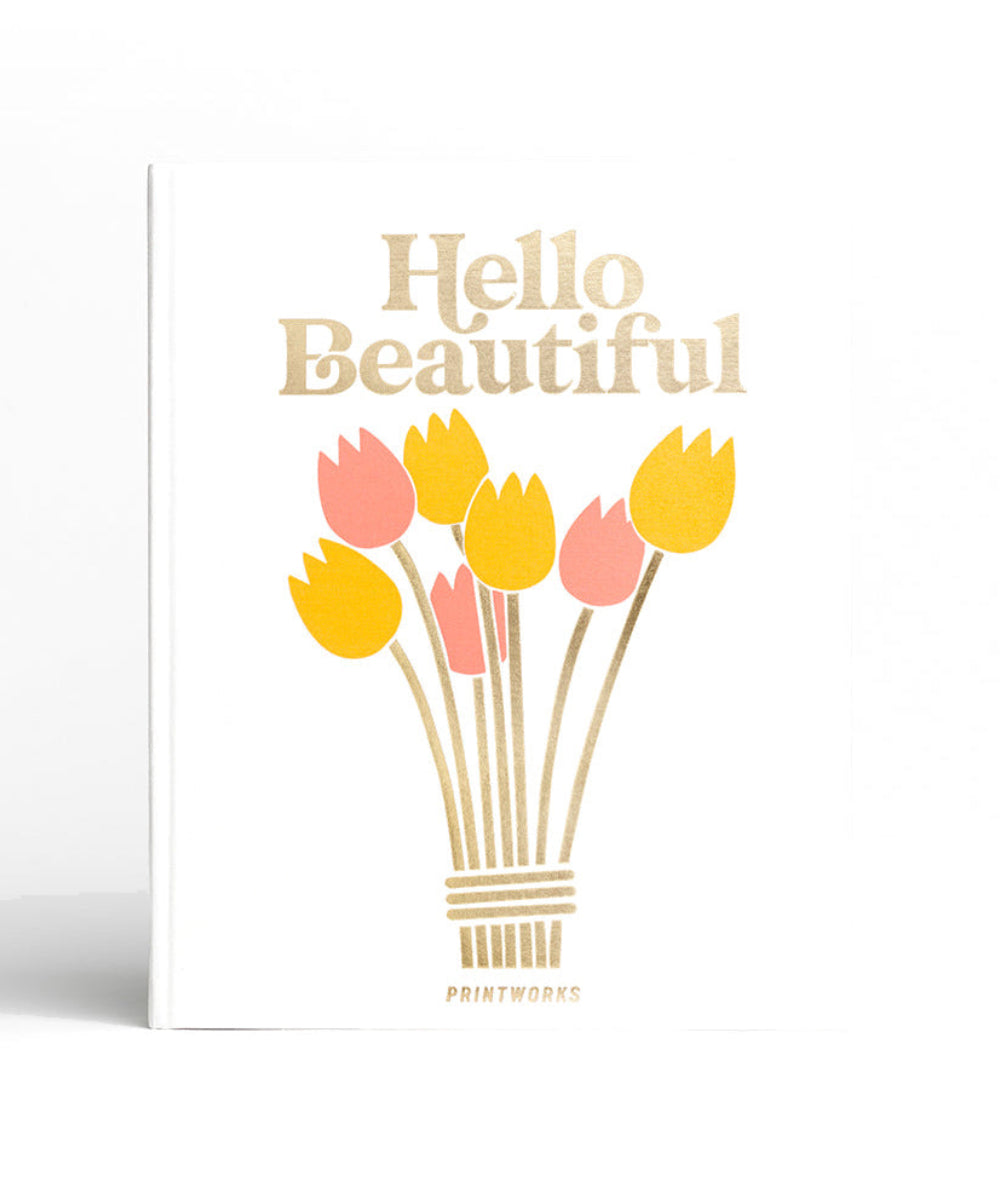 Album photo Hello Beautiful Printworks vu de face sur fond blanc