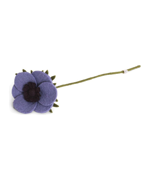 Anémone française violet de la marque Gry & Sif, sur fond blanc