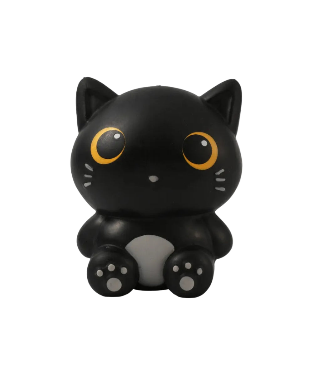 Anti-stress Chat Noir de la sélection Merci Léonie, sur fond blanc