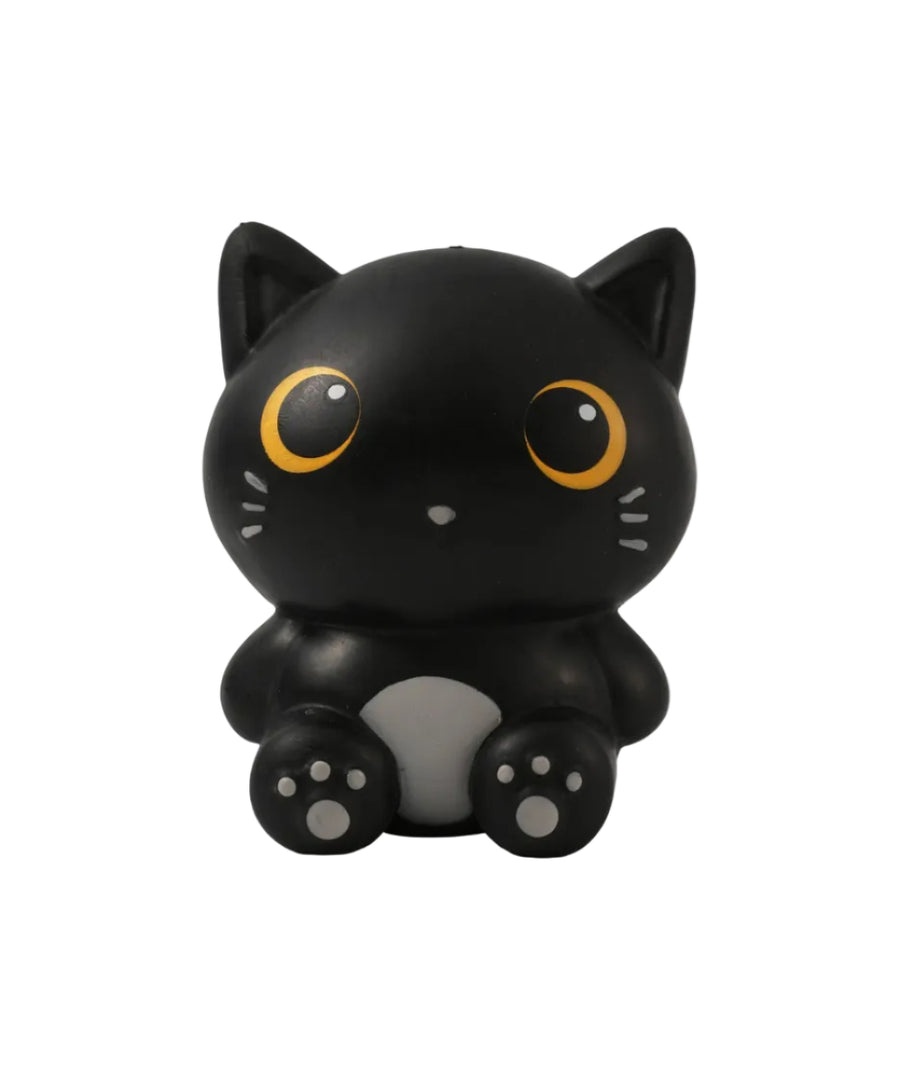 Anti-stress Chat Noir de la sélection Merci Léonie, sur fond blanc