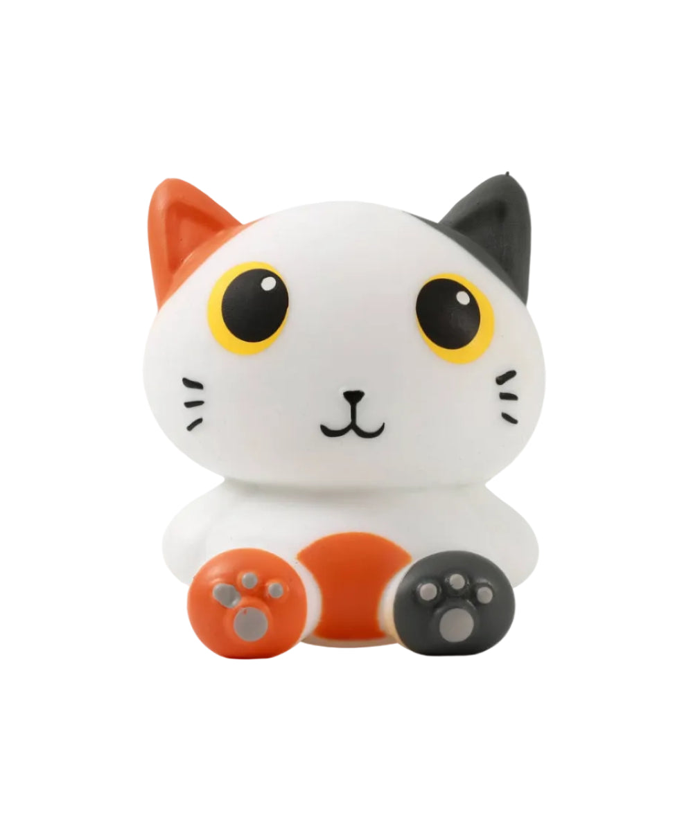 Anti-stress Chat Orange de la sélection Merci Léonie, sur fond blanc