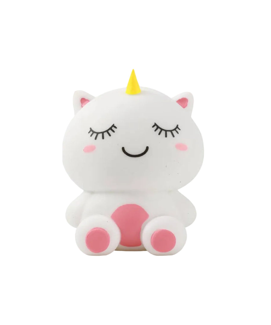 Anti-stress Licorne de la sélection Merci Léonie, sur fond blanc