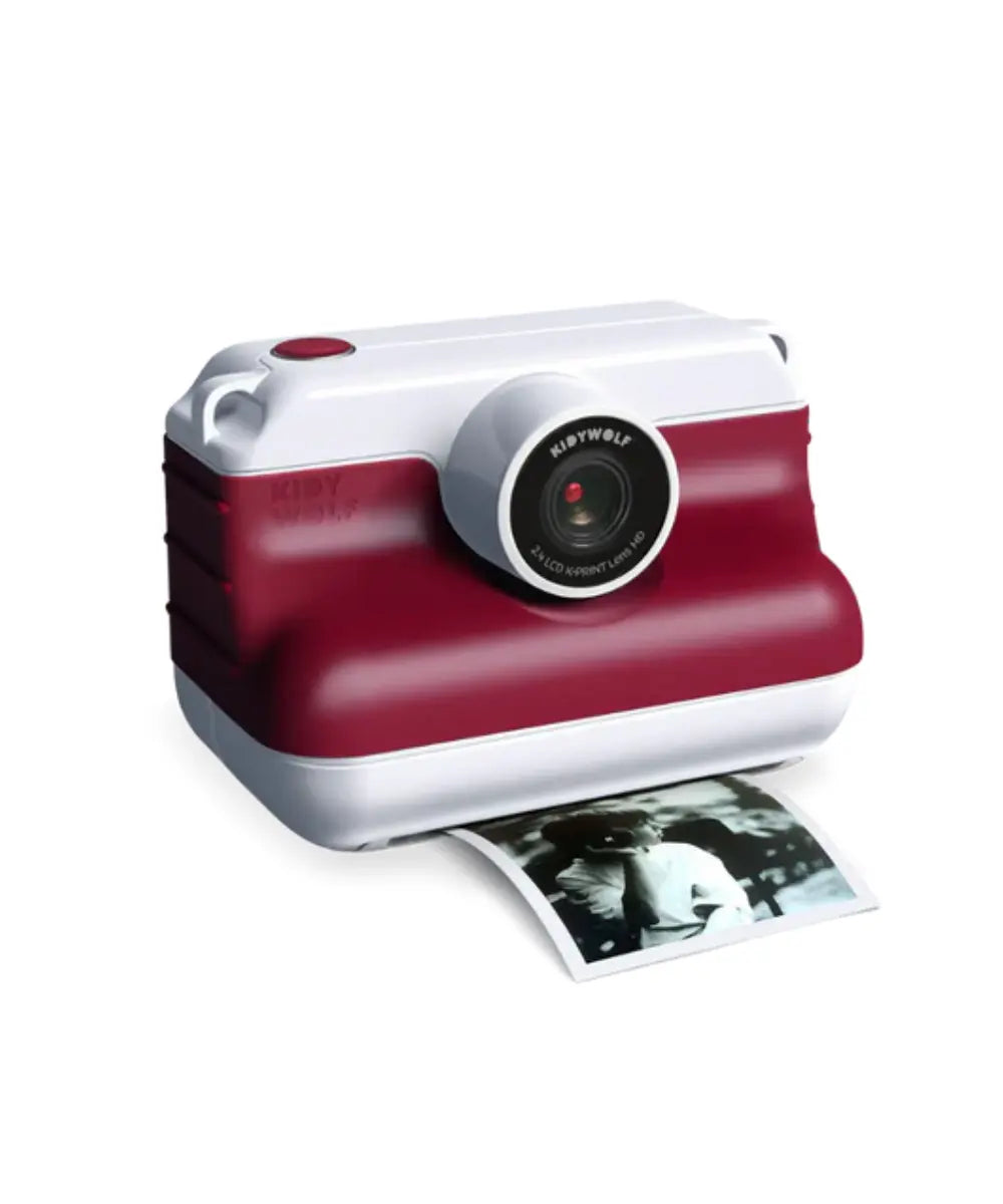 Appareil photo instantané pour enfant K-Print rouge de Kidywolf 