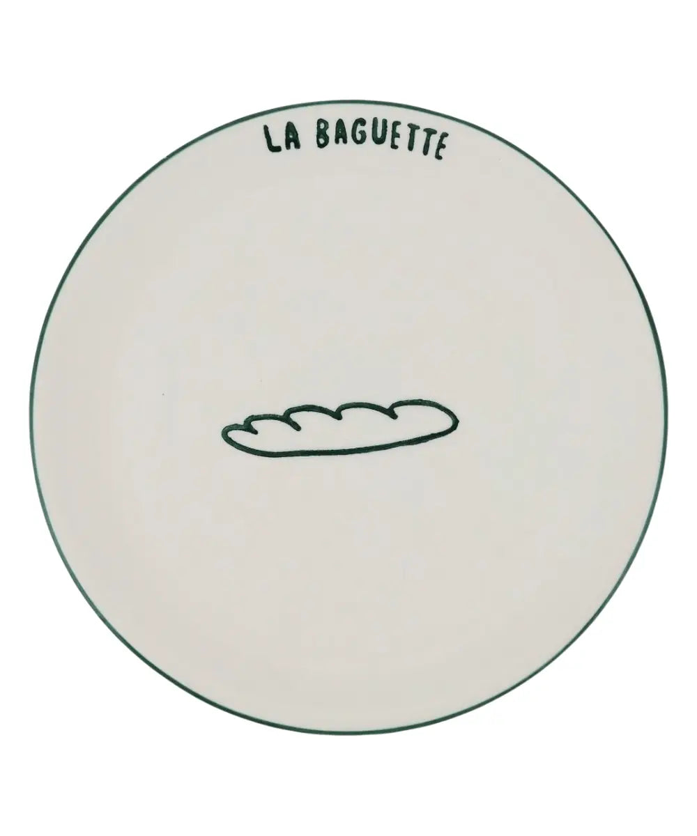 Grande assiette en céramique La Baguette de la marque Atelier Pistache