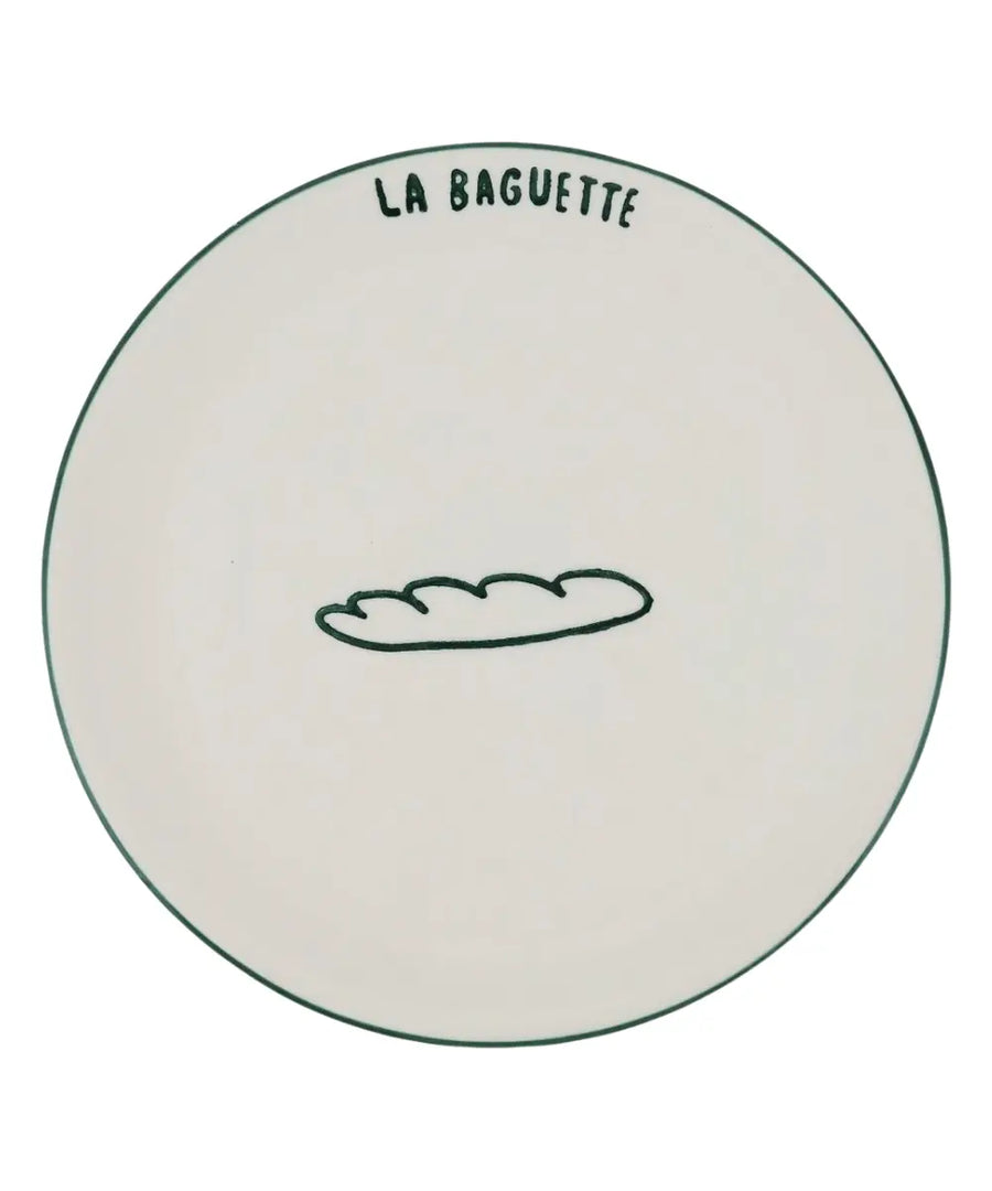 Grande assiette en céramique La Baguette de la marque Atelier Pistache