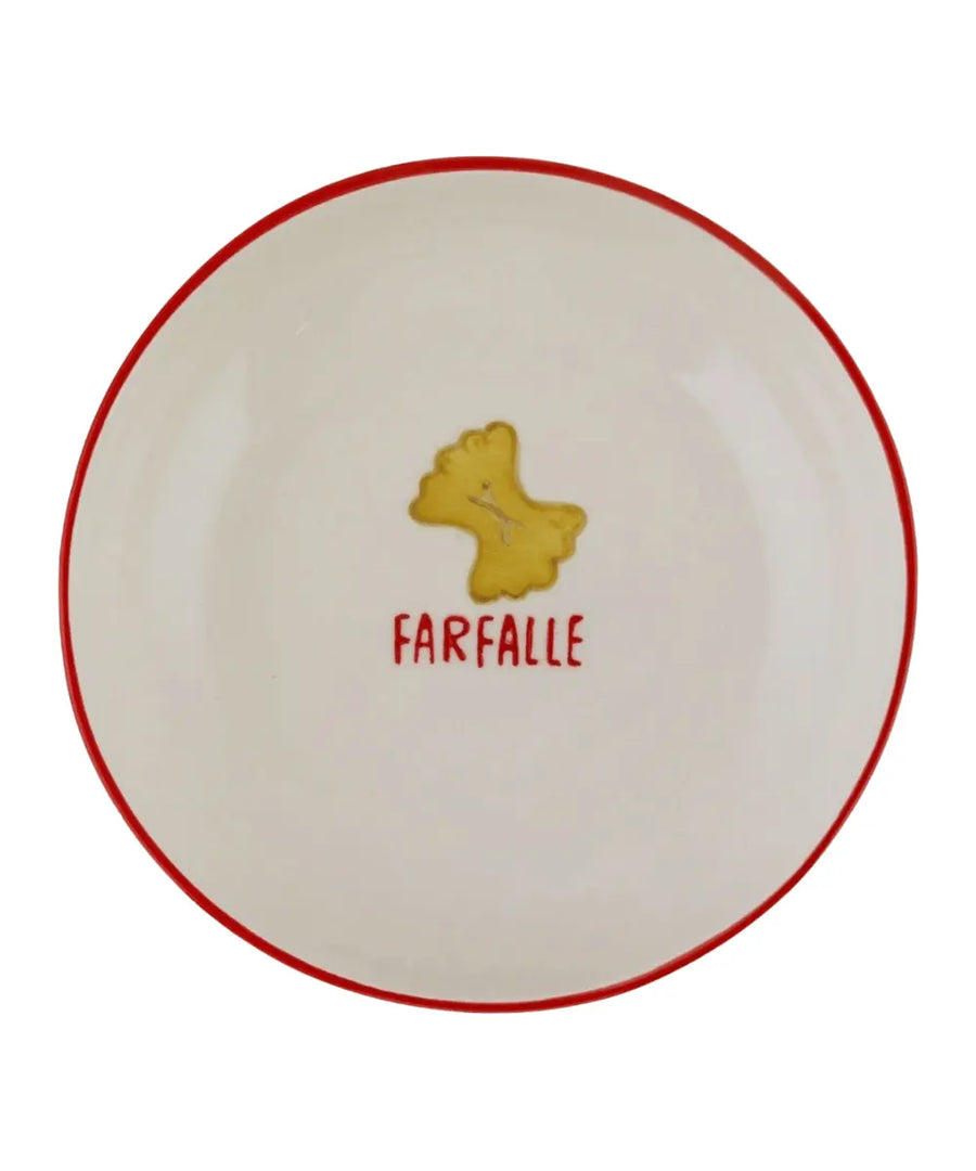 Assiette creuse Farfalle en céramique de la marque Atelier Pistache