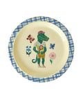 Assiette plate en mélamine pour enfant issue de la collaboration entre Nathalie Lété et Rice