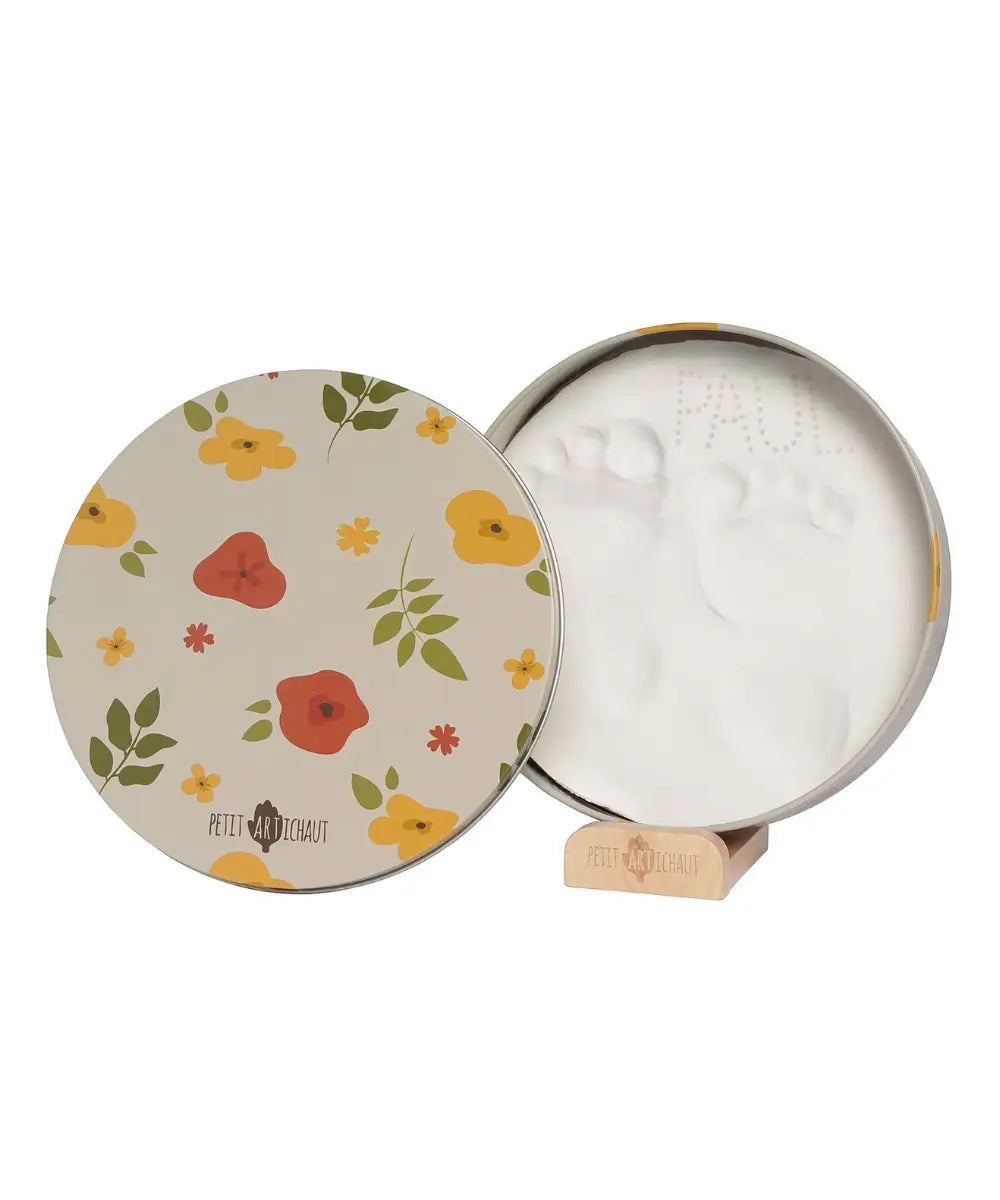 Baby Box Empreintes motif Little Prairie de la marque Petit Artichaut