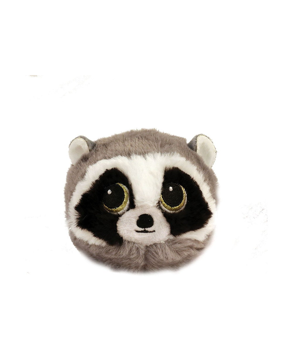 Balle rebondissante Bandito le raton laveur de la marque TY, sur fond blanc