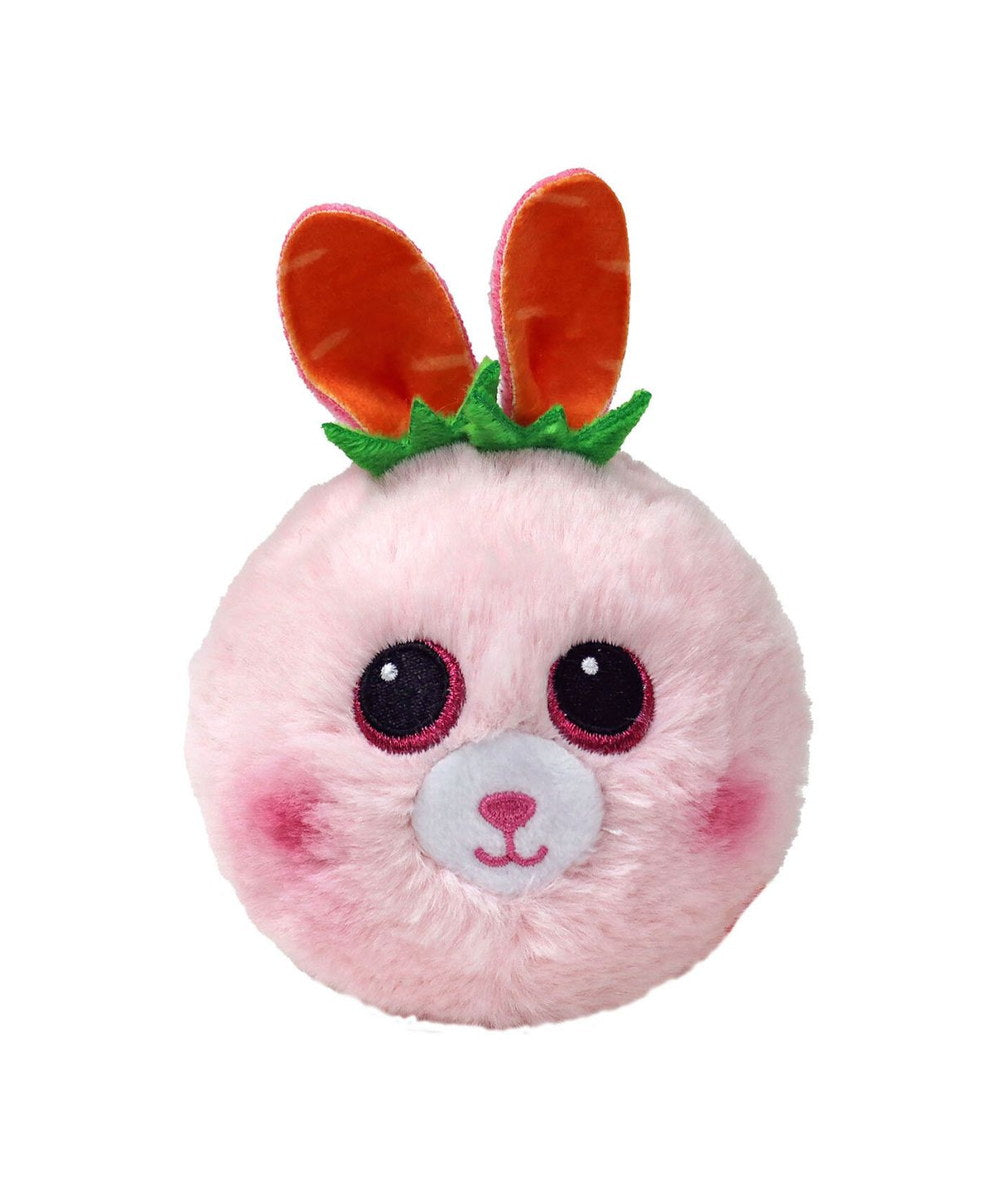 Balle rebondissante Pouncey le lapin de la marque TY, sur fond blanc