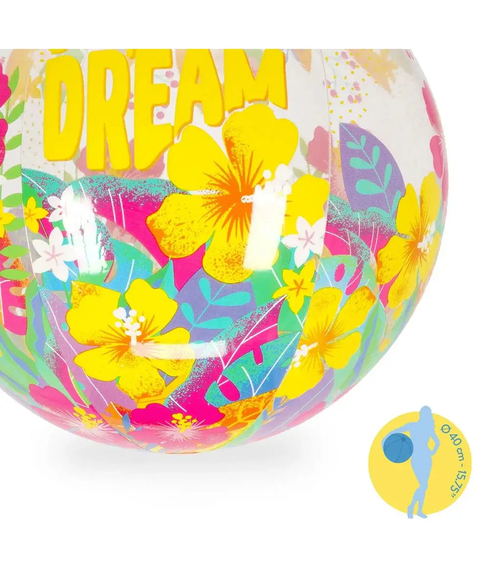 Ballon de plage pailleté Tropicana Dream Legami