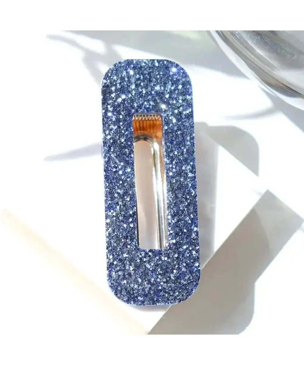 Barrette Bleu Céleste forme rectangle