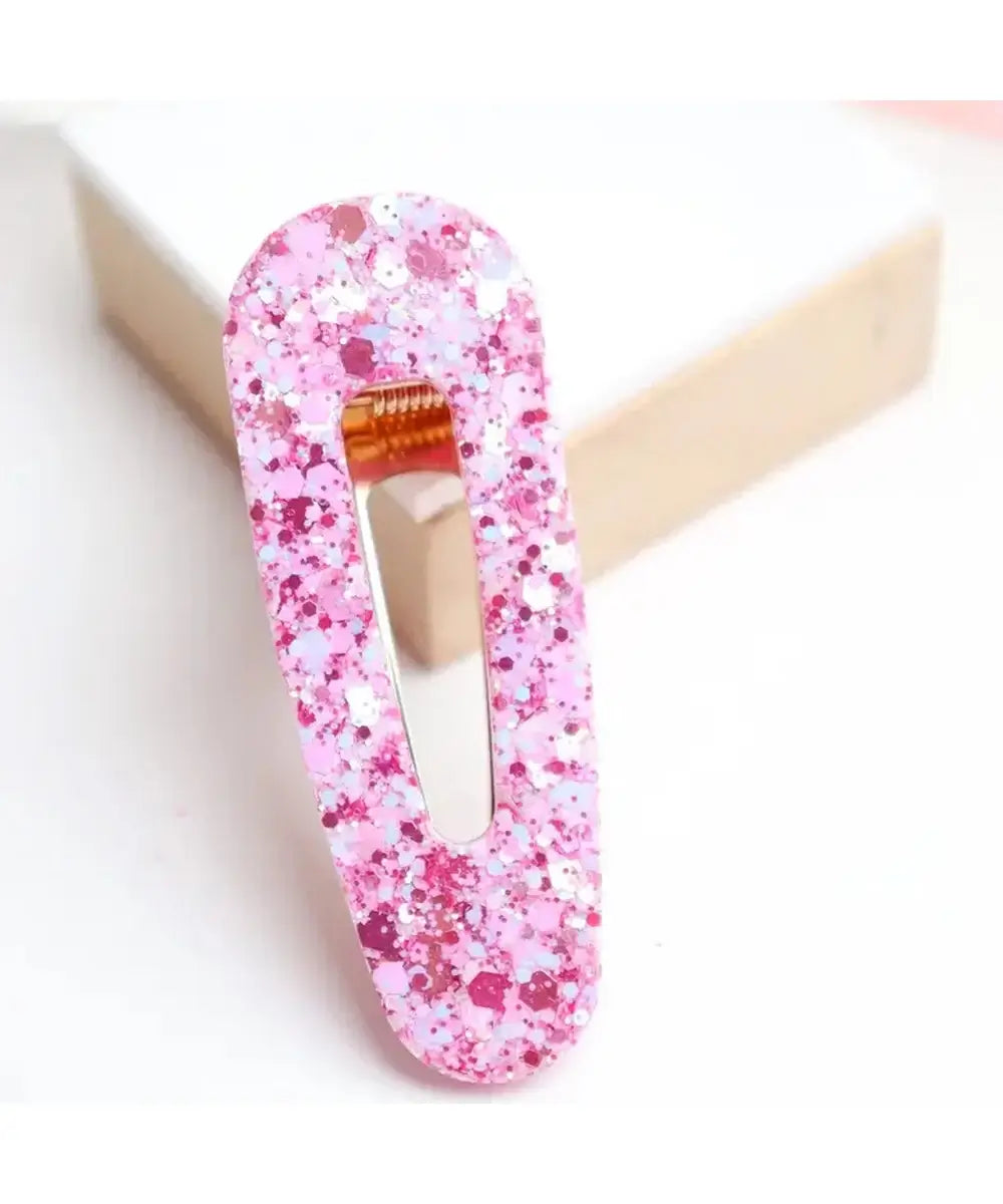 Barrette Chamallow Framboise forme triangle